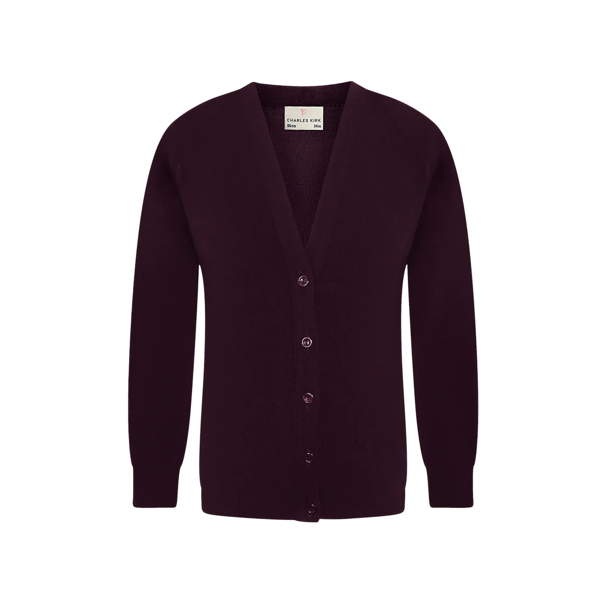 Premium Knitted Cardigan - Maroon