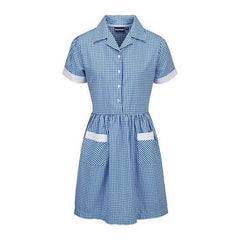 NAVY GINGHAM SUMMER DRESS