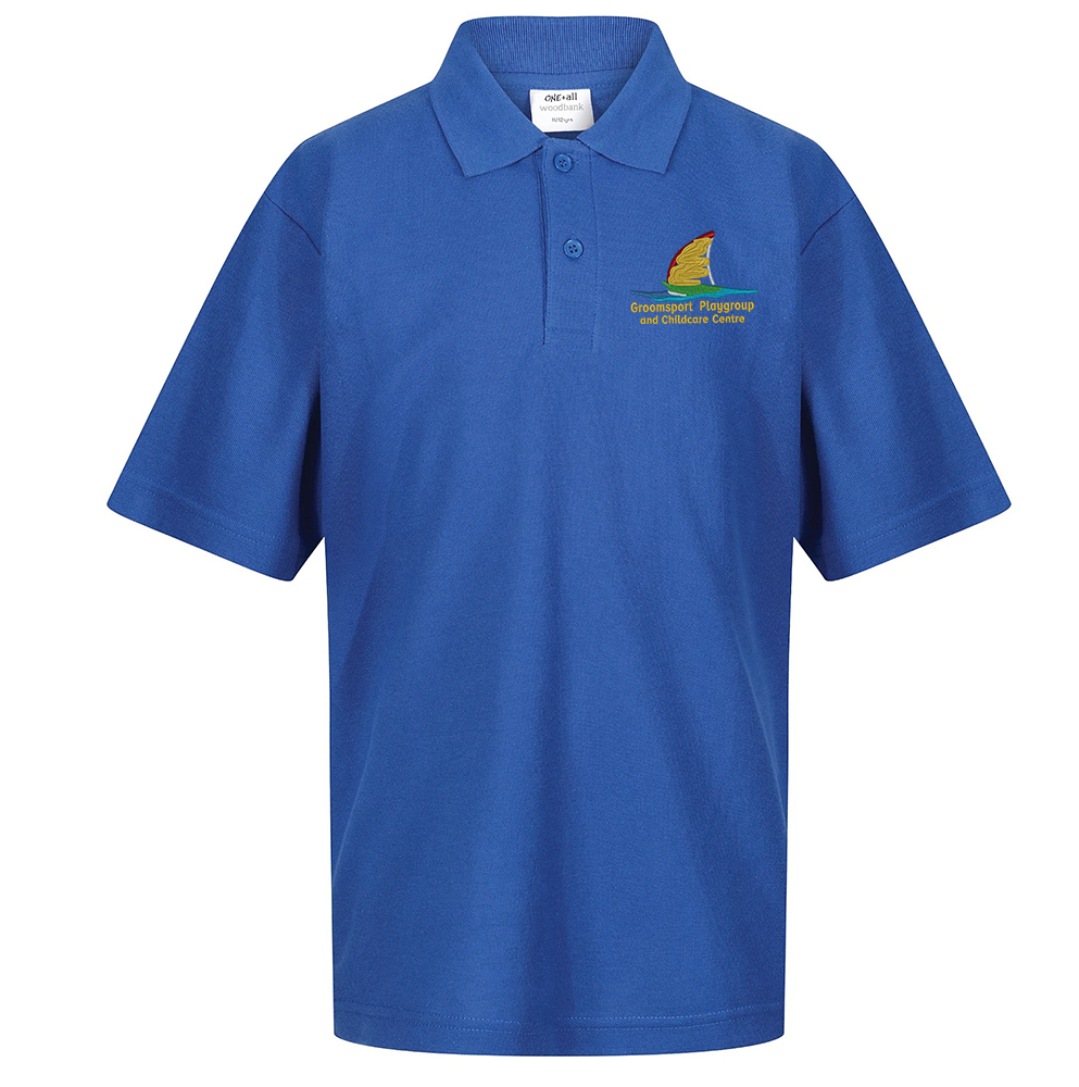 Polycotton Polo Shirt (Classic Fit)- Royal Groomsport Playgroup Staff